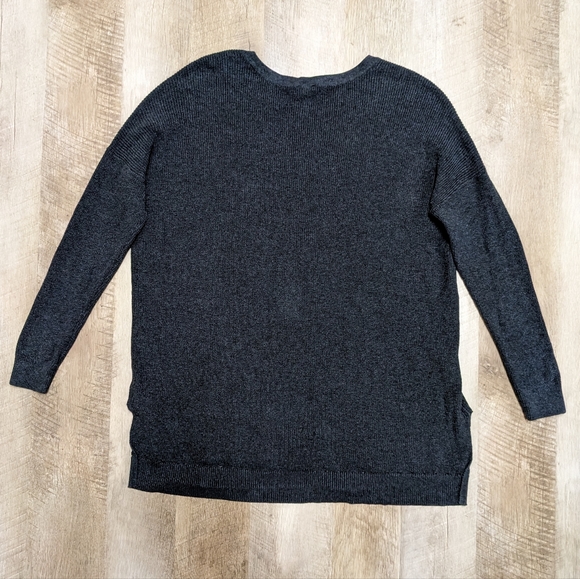 CAbi Gray High Low Hemline Sweater Top - Picture 9 of 12